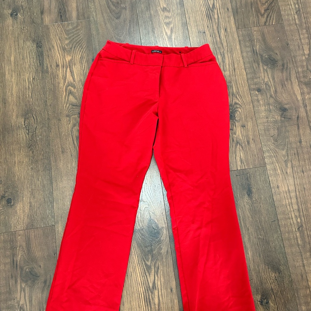 Worthington Vivid Red Curvy Fit Trousers